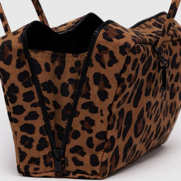 BAGGU Leopard Bowler Bag NWOT - Picture 6 of 8